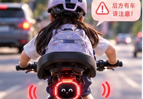 后向雷达风险提醒场景概念图